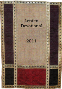 Lenten Devotional 2011