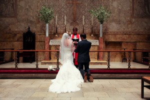 At the altar