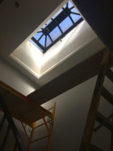 a repaired skylight
