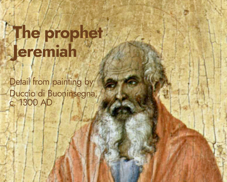 Detail from painting of the prophet Jeremiah, by Duccio_di_Buoninsegna
