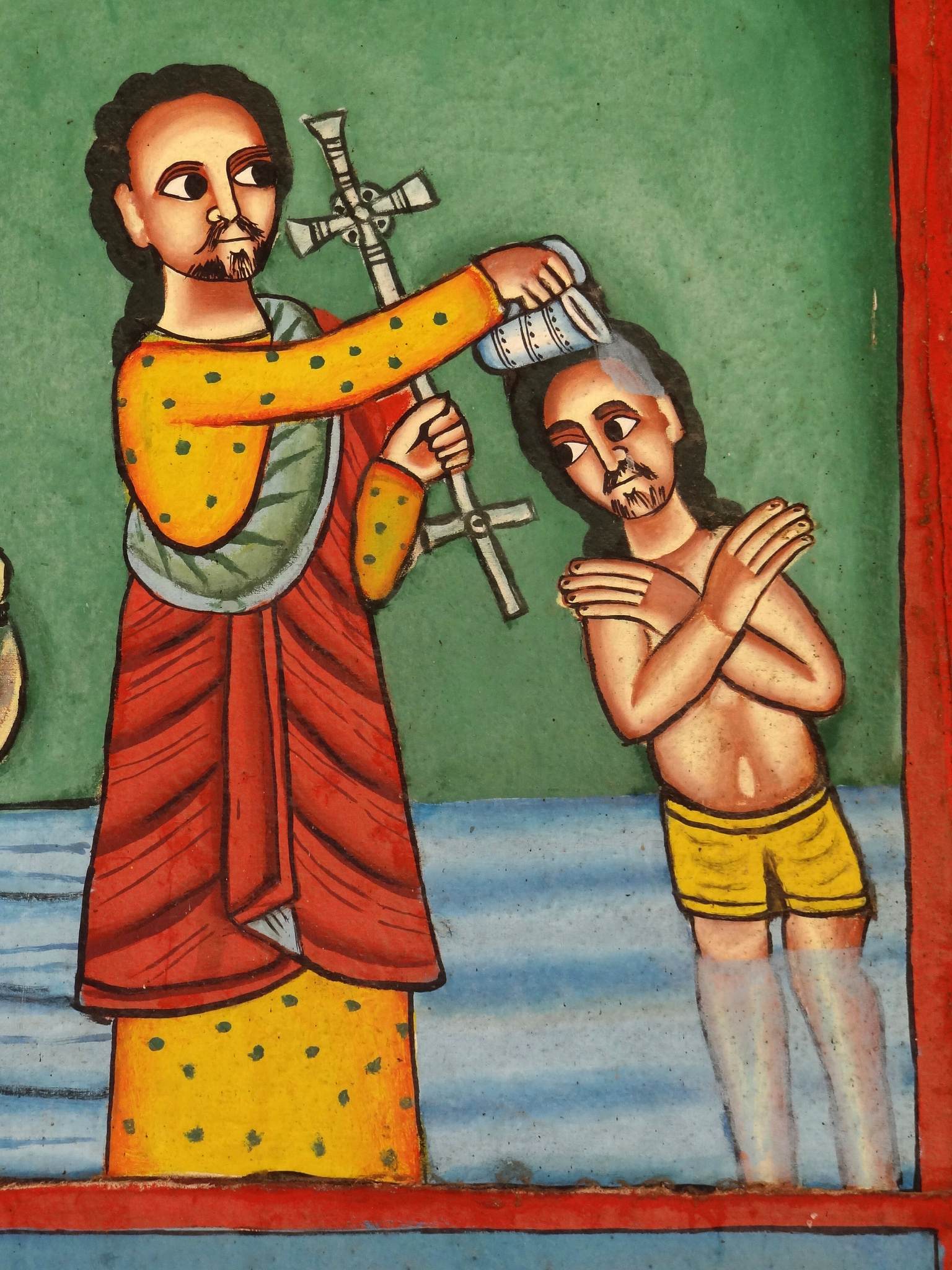 mural: John Baptizing Jesus