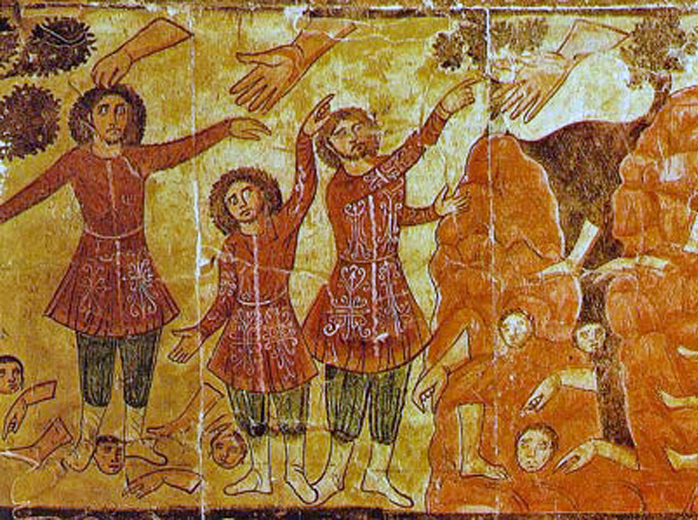 mural: Ezekiel in the Valley of Dry Bones