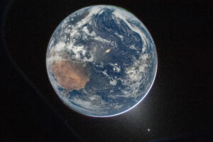 Earth from Artemis II, Day 2