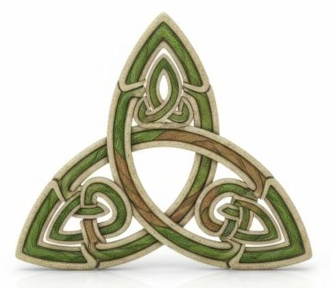 Celtic knot, signifying the Trinity