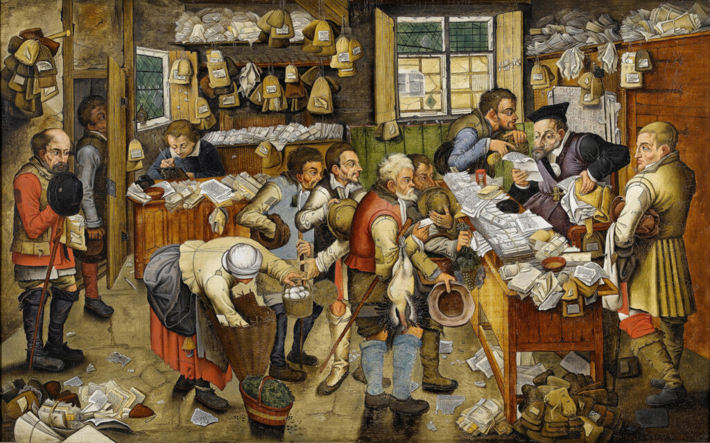 Payment of the Tithes, or, The Tax-Collector, by Pieter Bruegel the Younger, 1564-1638